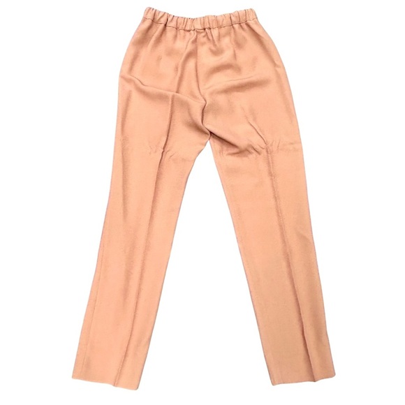 Dries Van Noten Camel Satin-Feel Elastic Waist Pants Women’s Size 34 - Picture 6 of 6